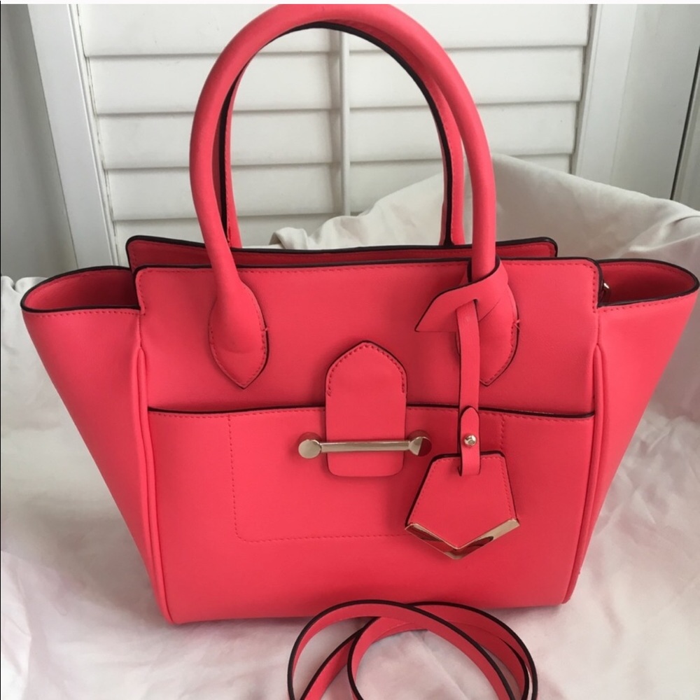The Limited Coral Structured Satchel